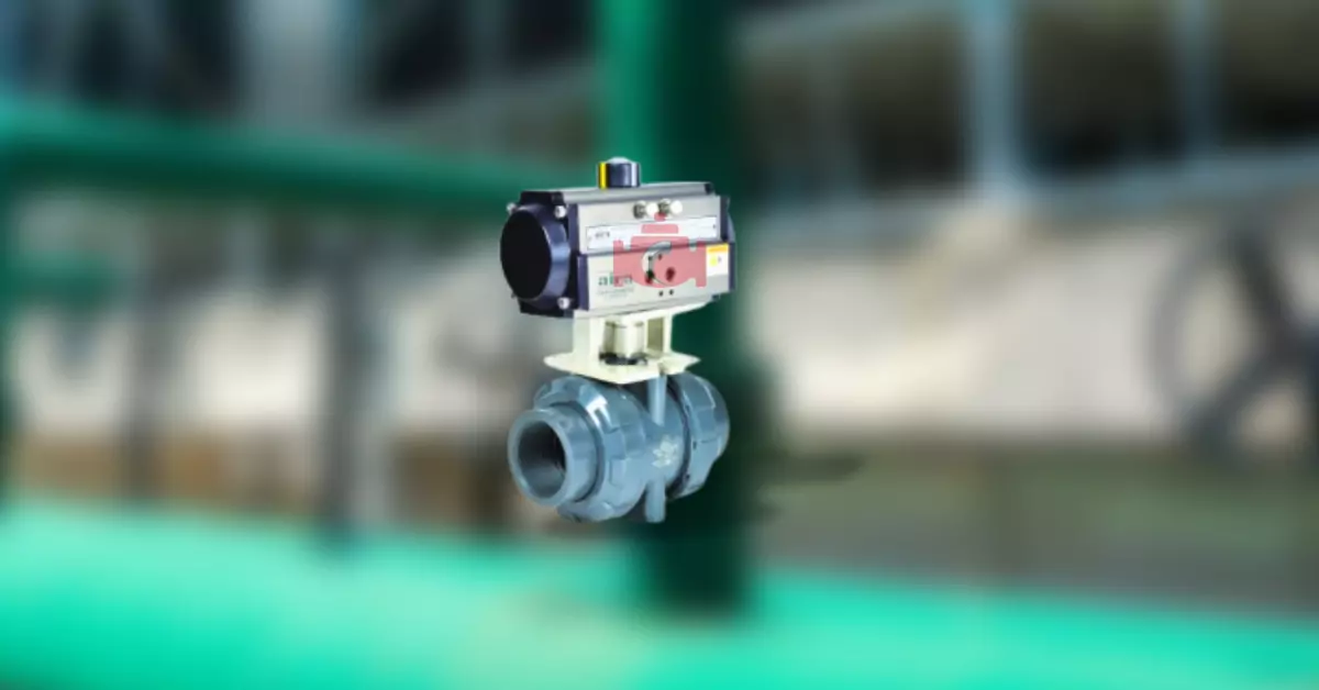 Pneumatic UPVC 2 Way Ball Valve