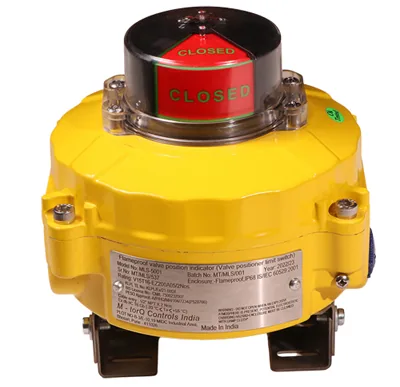 Diagram showing how an ATEX flameproof limit switch box works
