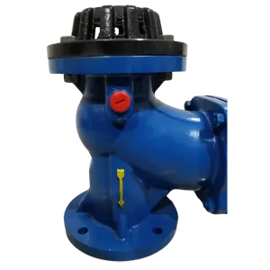 Diagram showing how a ball type non-return valve flanged end works
