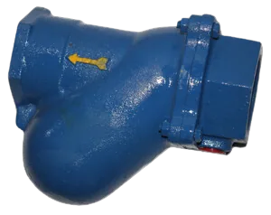 Diagram showing how a ball type non-return valve screwed end works