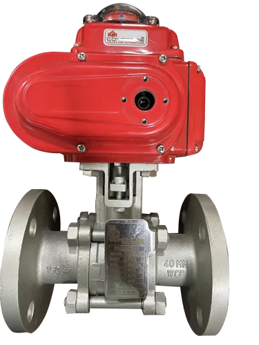 Electric ball valve manufactured by Concorde Valves & Automations India