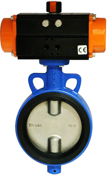 Pneumatic butterfly valve manufactured by Concorde Valves & Automations India