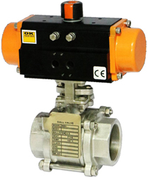 pneumatic operated ball valves